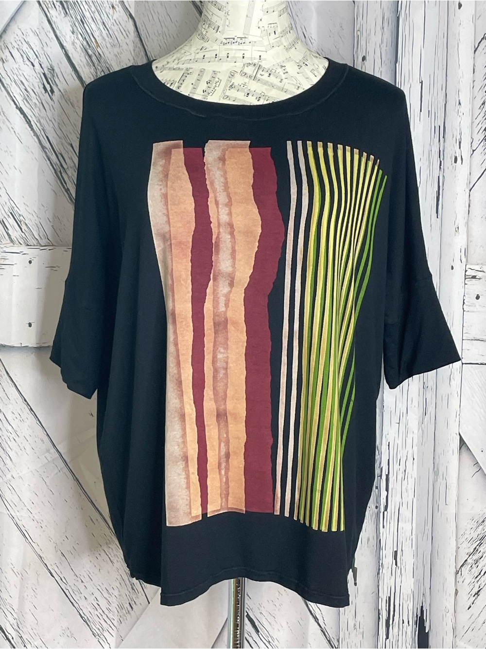 Heyne Bogut T- Shirt Relaxed Fit Hand Dyed Size 3 (Mesium 8-10)